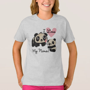 Pandas I Love My Nana T-Shirt