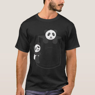 Pandas In Pocket Kawaii Animal For Panda T-Shirt
