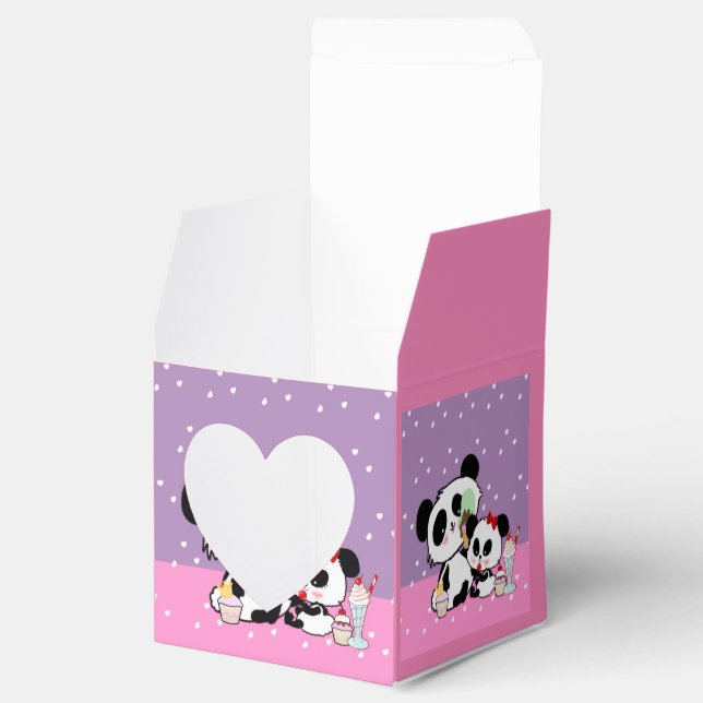 pandas "panda bears" "panda bear baby" "kawaii pan favor box (Opened)