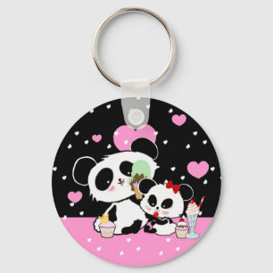 pandas "panda bears" "panda bear baby" "kawaii pan keychain