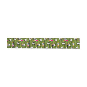 Panda's Pattern 2 Wrap Around Label