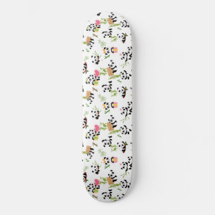 Panda's Pattern Skateboard