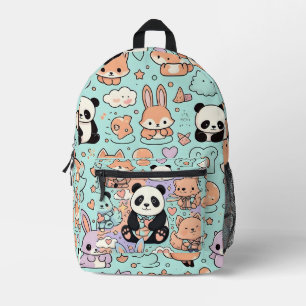 Panda's printed backpack
