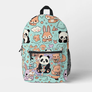Panda's printed backpack