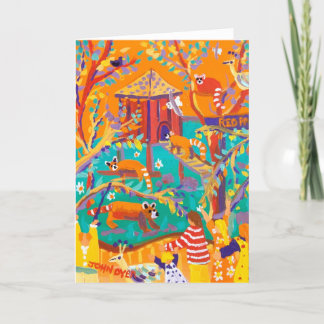 Pandas rouges de carte d'art de tinctorial de John