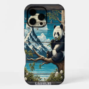 Panda's Secluded Retreat: Bamboo Munch iPhone 16 Pro Max Case