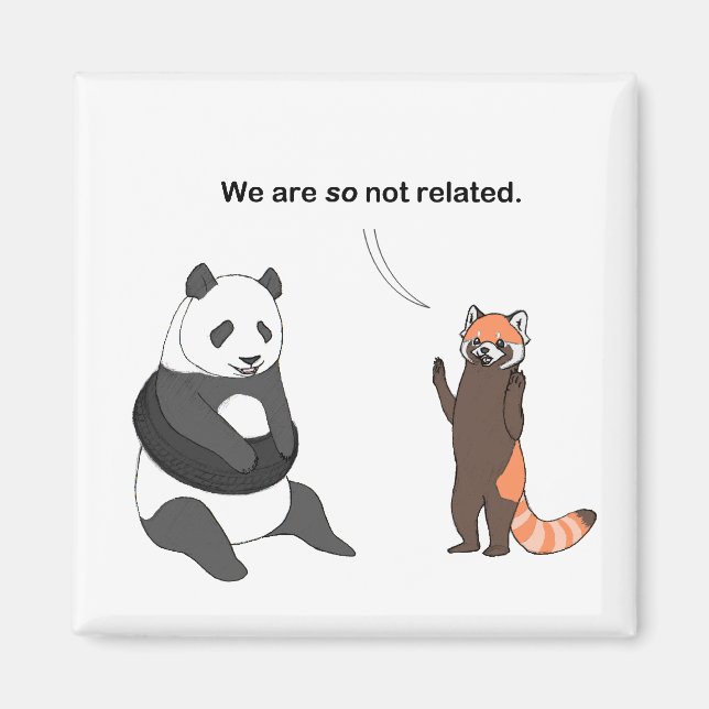Pandas: So Not Related Magnet (Front)
