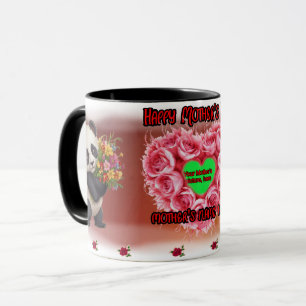 Pandas wish you a Happy Mother's Day on a Colorful Mug