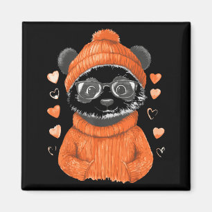 Pandas With Hearts Love Valentine's Day Women Hear Magnet