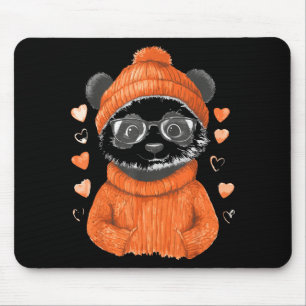 Pandas With Hearts Love Valentine's Day Women Hear Mouse Pad