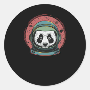 Pandastronaut Classic Round Sticker