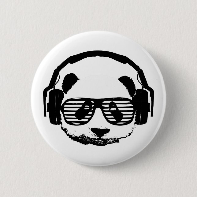 Pandaz In Da House 2 Inch Round Button (Front)