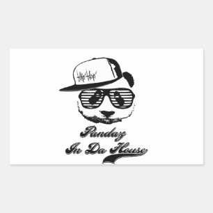 Pandaz In Da House. Ghetto panda Sticker
