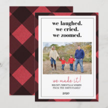 Pandemic Christmas Card, Zoom Christmas Card