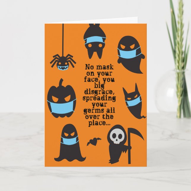 Pandemic Halloween We Will We Will Haunt You Card (Front)