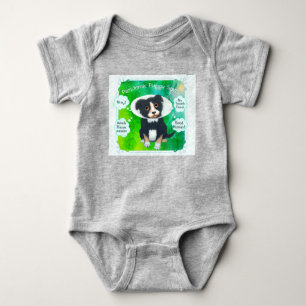 Pandemic Puppy Says Baby Bodysuit