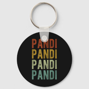 Pandi City Philippines Retro Keychain