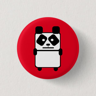 Pandie Bear 1 Inch Round Button