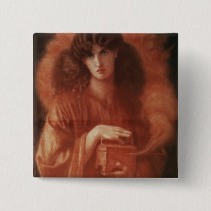 Pandora, 1869 2 inch square button