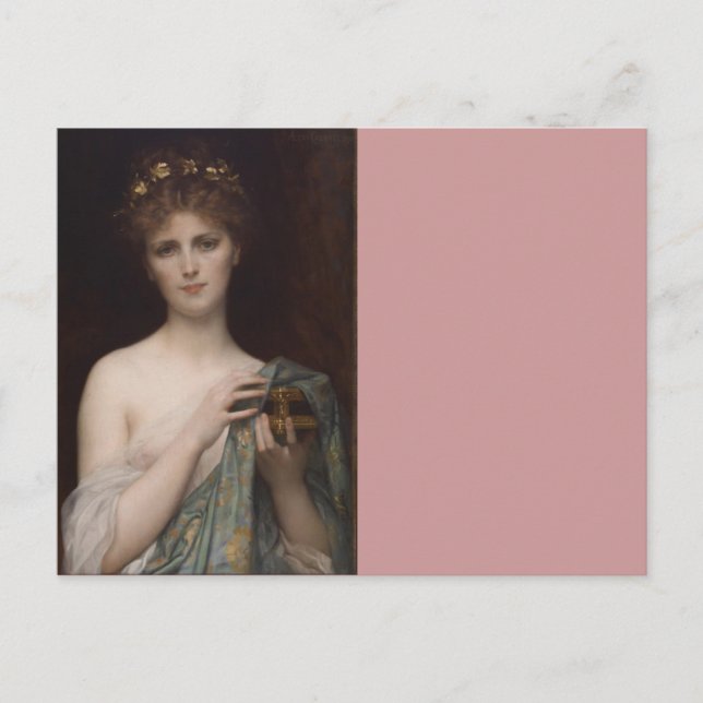 Pandora and the Box Postcard (Front)