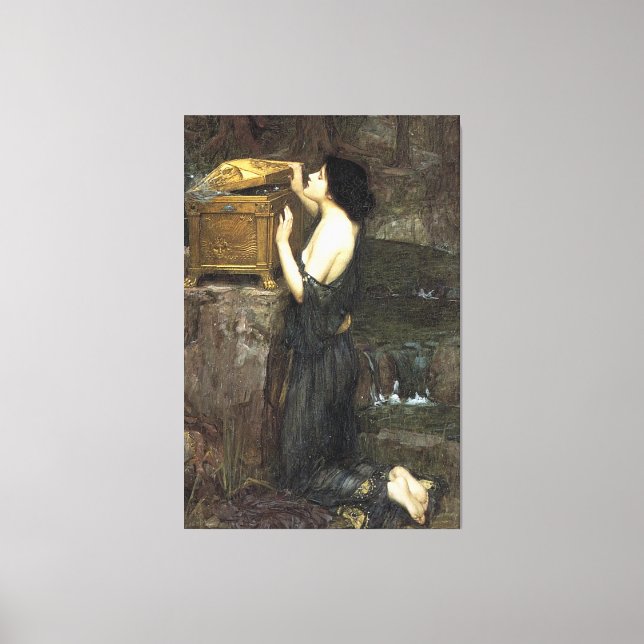 PaNDoRA, by John William Waterhouse, 1896 Canvas Print (Front)
