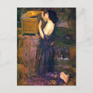 Pandora by John William Waterhouse Postcard