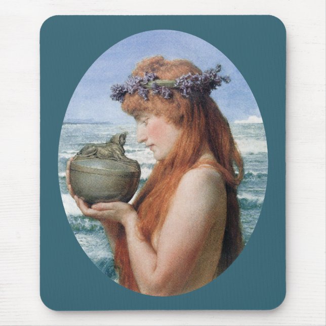 Pandora by Sir Lawrence Alma-Tadema Mouse Pad (Front)