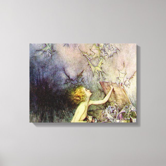 Pandora's Box By Arthur Rackham Canvas Print (Front)