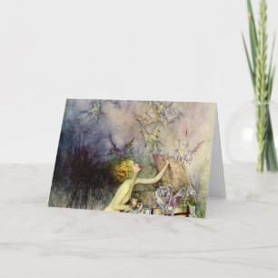 Pandora's Box By Arthur Rackham Card