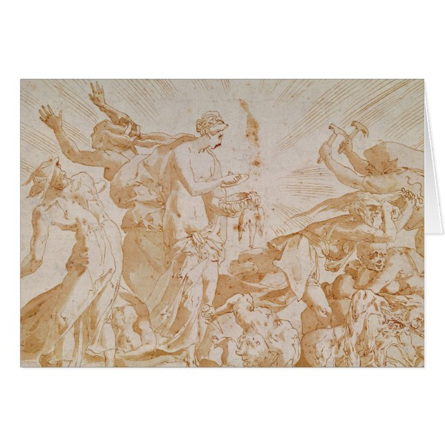 Pandore ouvrant la boîte (Devant horizontal)