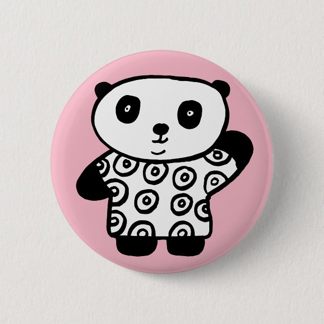 Pandy the Panda 2 Inch Round Button (Front)