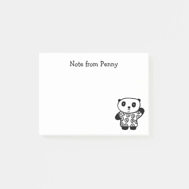 Pandy the Panda Post-it Notes (Front)