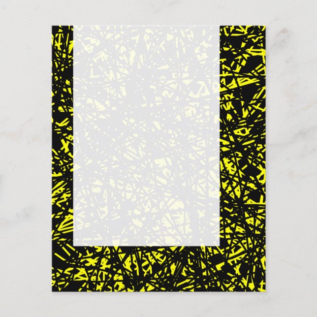 Panel 067 - Abstract Lines - Yellow Flyer (Front)