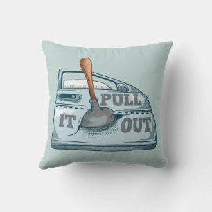 Panel beating car workshop throw pillow