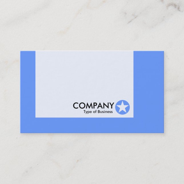 Panel - Colours - Star - Baby Blue Business Card (Front)