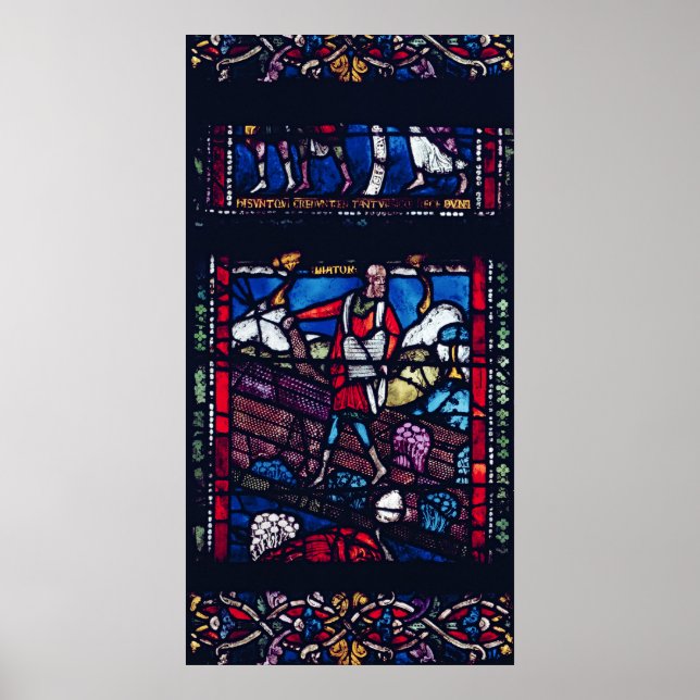 Panel depicting the Parable of the Sower Poster (Front)