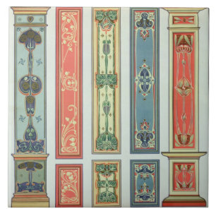 Panel designs, plate XII from 'Modern Ornament' pu Tile