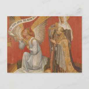 Panel from a diptych depicting the Angel Postcard