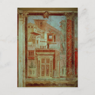 Panel from Cubiculum from the bedroom of the Postcard