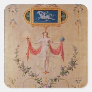 Panel from the boudoir of Marie-Antoinette Square Sticker