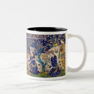 Panel of glazed earthenware tile-work, Isfahan Two-Tone Coffee Mug