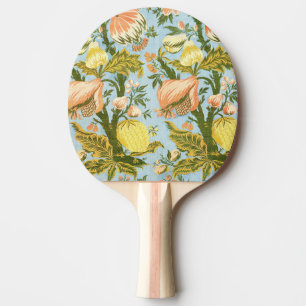Panel With Design of Fruit Trees Vintage Brocade Ping Pong Paddle