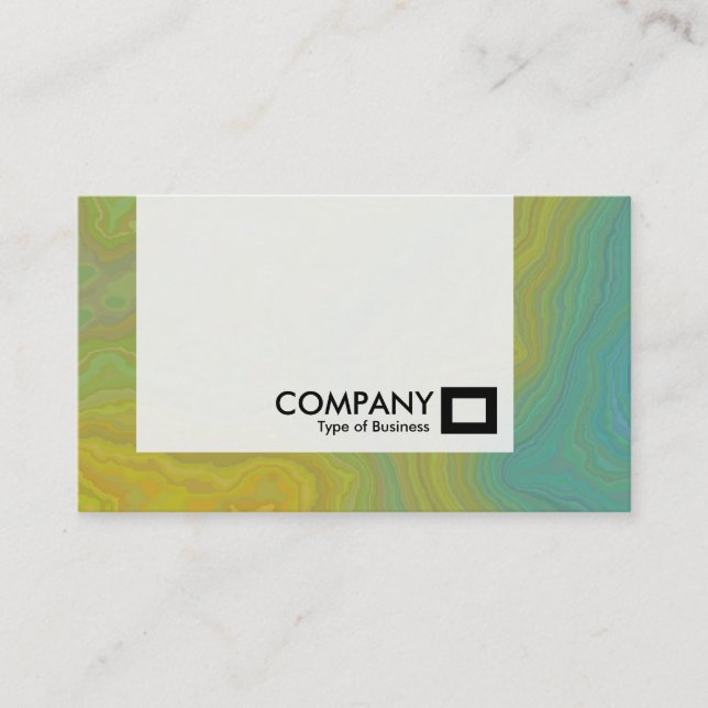 Panel - Yellow and Blue Marble Business Card (Front)