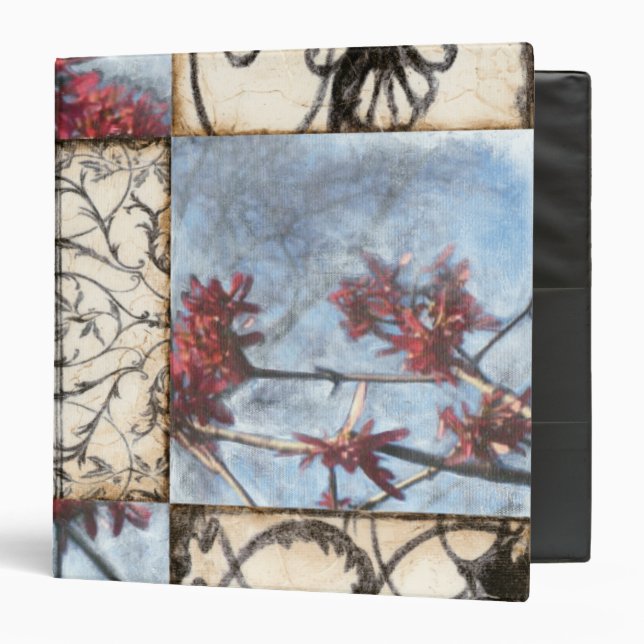 Panelled Abstract Scrollwork Painting Binder (Front/Inside)