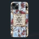 Panelled Abstract Scrollwork Painting iPhone 13 Case<br><div class="desc">A panelled abstract floral scrollwork painting by Jennifer Goldberger. A wonderfully complex piece, no two panels are exactly the same. If you are looking for a great gift look no further!</div>