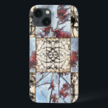 Panelled Abstract Scrollwork Painting iPhone 13 Case<br><div class="desc">A panelled abstract floral scrollwork painting by Jennifer Goldberger. A wonderfully complex piece,  no two panels are exactly the same. If you are looking for a great gift look no further!</div>