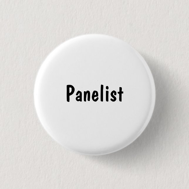 Panellist 1 Inch Round Button (Front)