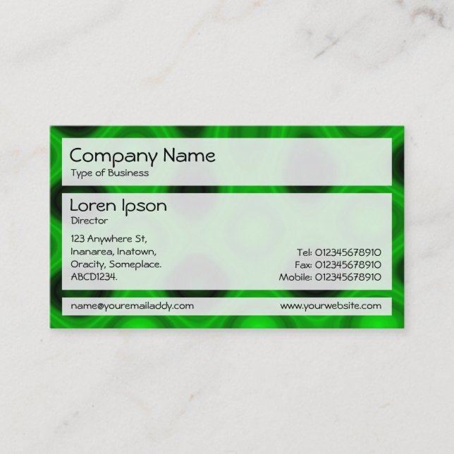 Panels 02 - Cool Electric Business Card (Front)