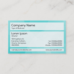 Panels 02 - Cyan Curves Business Card