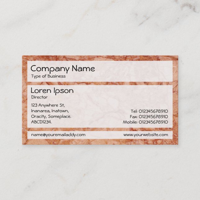 Panels 02 - Marble 02 Business Card (Front)